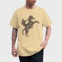 Girl Equitation Horse Two Feet, Tricou Barbati (Unisex)