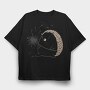 Dandelion And Hedgehog Holding A, Tricou Oversize Barbati (Unisex)