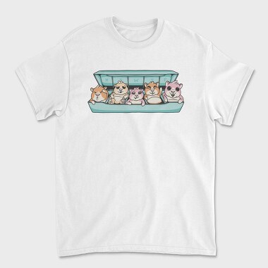 Guinea Pig Pill Organizer, Tricou Barbati (Unisex)