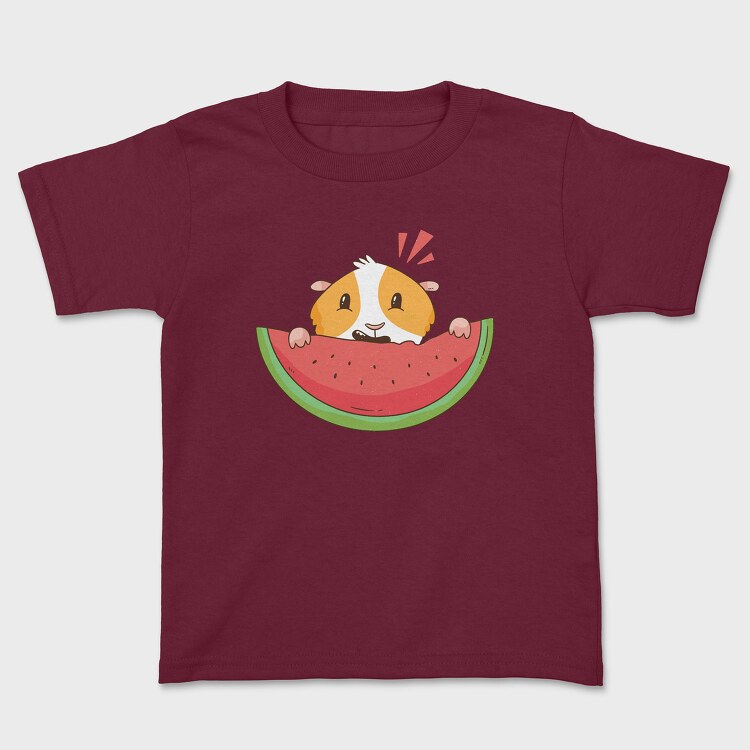 Tricou Copii, Guinea Pig Watermelon