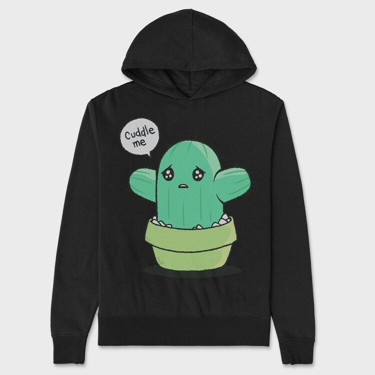 Cuddle Me Cactus, Hanorac Oversize Barbati (Unisex)