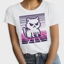 Pixel White Cat, Tricou Femei