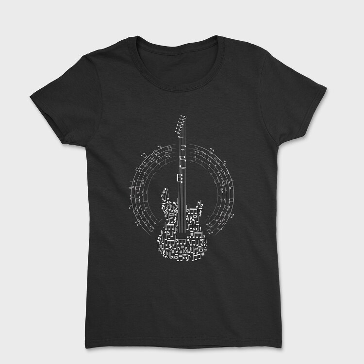 Guitar Made Out of Music Notes, Tricou Femei