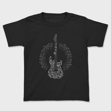 Guitar Made Out of Music Notes, Tricou Copii