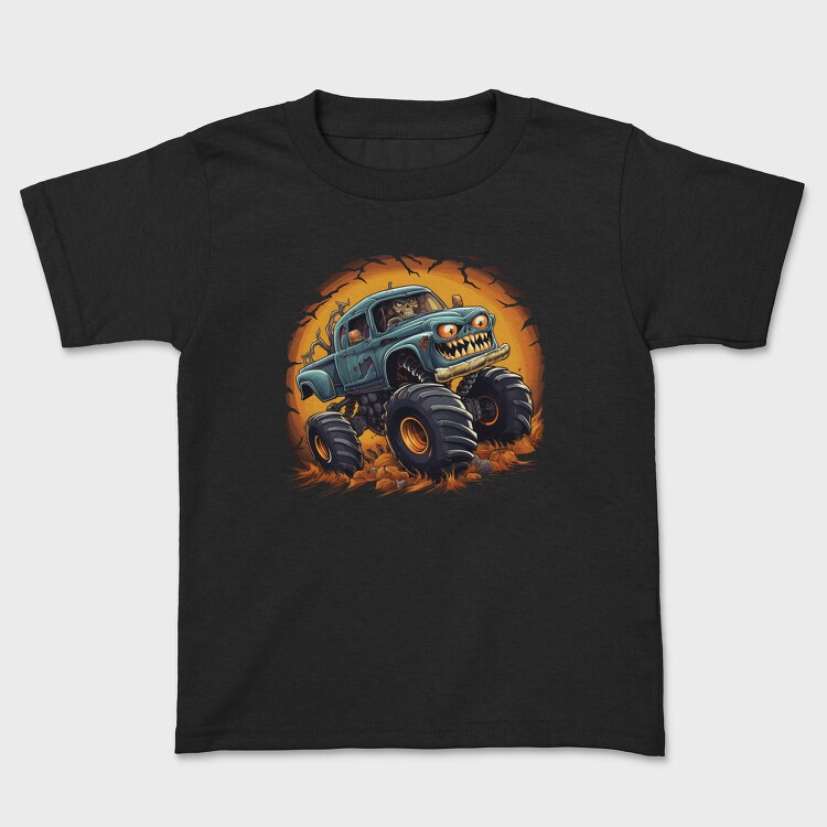 Tricou Copii, Halloween Monster Truck