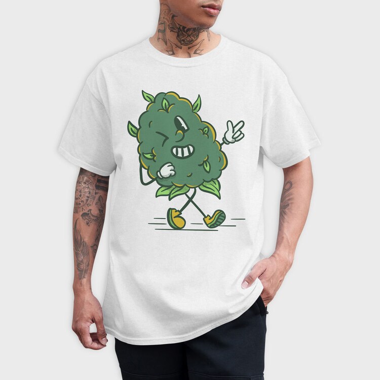 Cannabis Buddy Cartoon, Tricou Barbati (Unisex)
