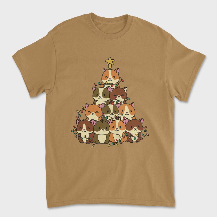 Tricou Barbati (Unisex), Hamster Christmas Tree