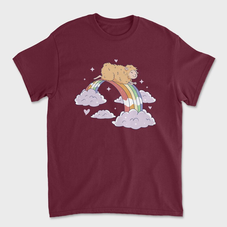 Tricou Barbati (Unisex), Hamster Rainbow