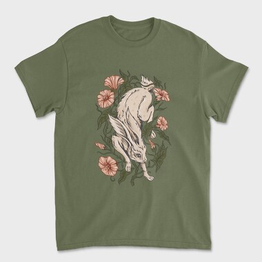 Hare Rabbit Ivy Flowers, Tricou Barbati (Unisex)