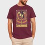 Pixelart Tarot Card the Bassist, Tricou Barbati (Unisex)