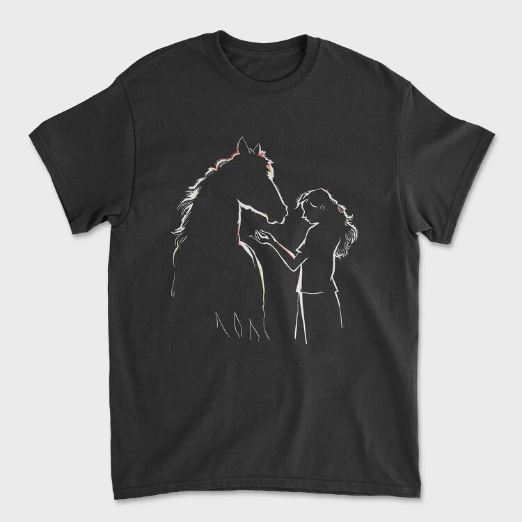 Tricou Barbati (Unisex), Horse Kid