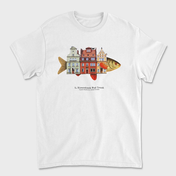 Tricou Barbati (Unisex), House Animal Fish