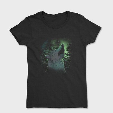 Tricou Femei, Howling Wolf Green