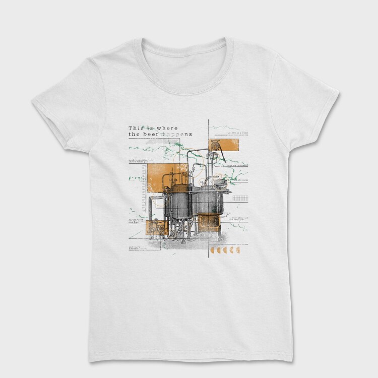 Tricou Femei, Infographics Beer Factory