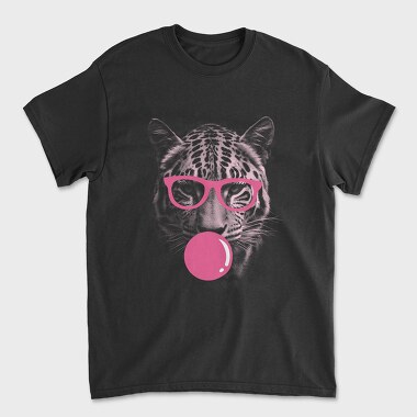 Tricou Barbati (Unisex), Jaguar Bubblegum Monochrome