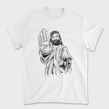 Jesus Stop Sign, Tricou Barbati (Unisex)