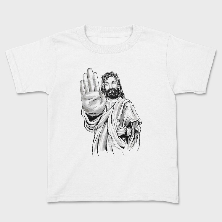 Tricou Copii, Jesus Stop Sign