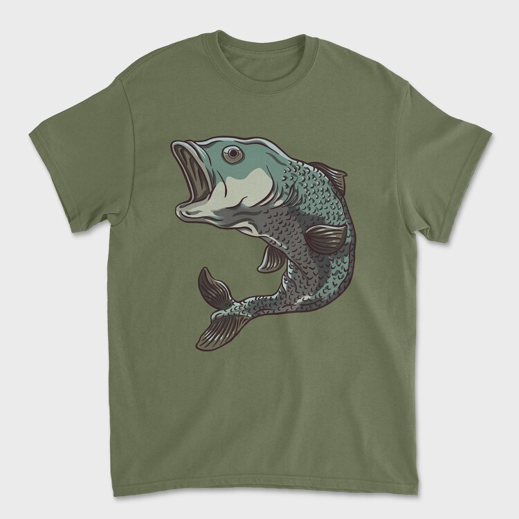 Tricou Barbati (Unisex), Jumping Pike Perch