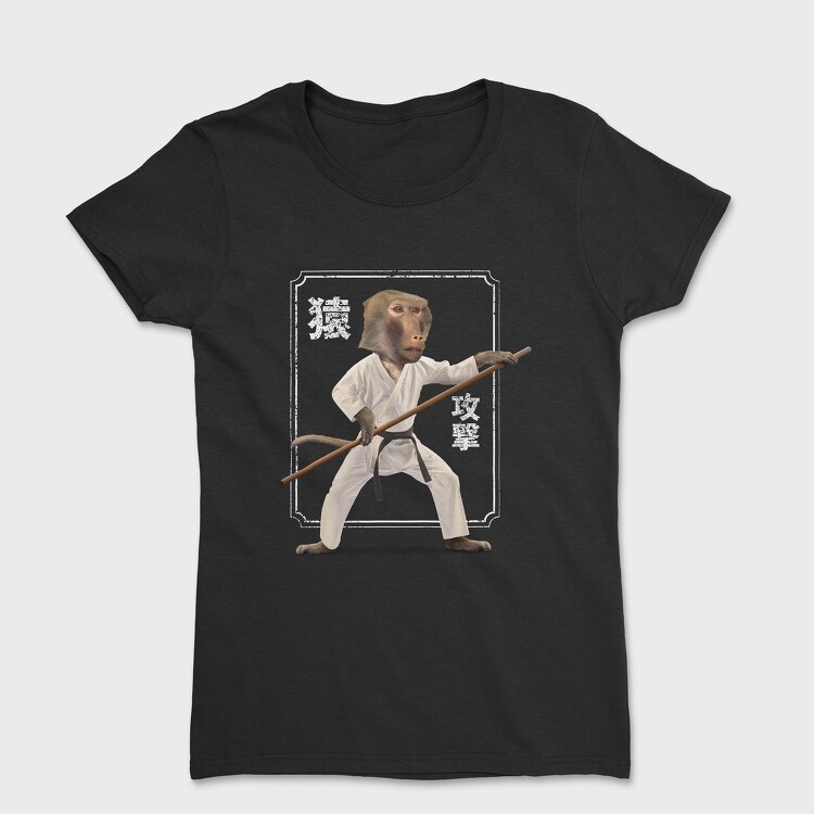 Tricou Femei, Karate Monkey