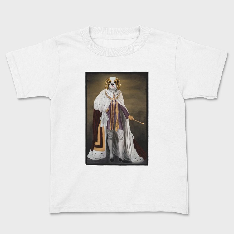 Tricou Copii, King Dog Painting Cavalier