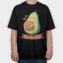 Pregnant Avocado Mama Cado, Tricou Oversize Barbati (Unisex)