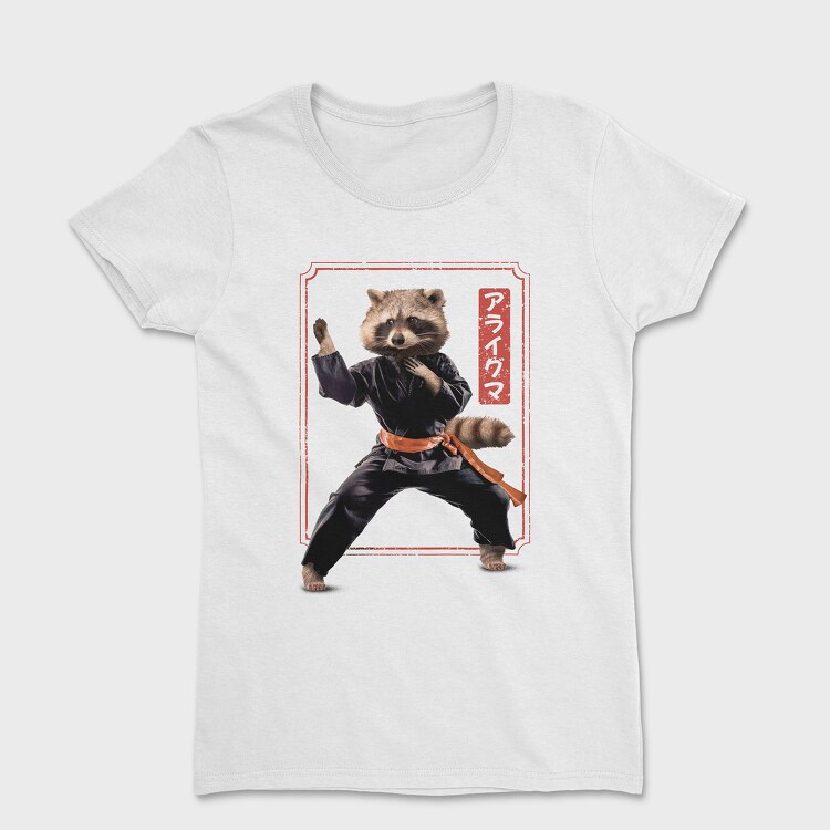 Tricou Femei, Kungfu Raccoon