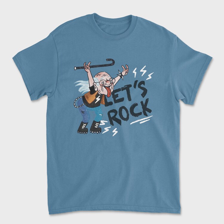 Tricou Barbati (Unisex), Lets Rock Grandpa