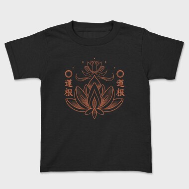 Lotus Flower Orange Japanese, Tricou Copii