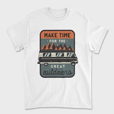 Make Time for Great Outdoors, Tricou Barbati (Unisex)