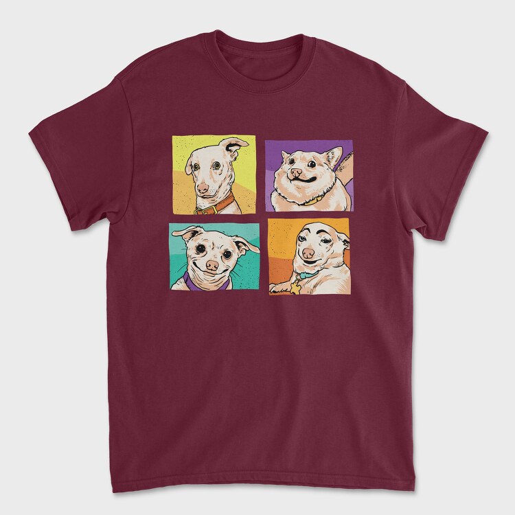 Tricou Barbati (Unisex), Meme Dogs