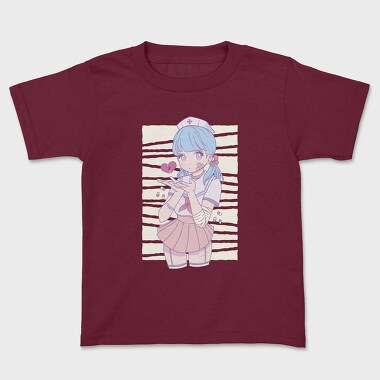 Menhera Nurse Kawaii Anime Girl, Tricou Copii