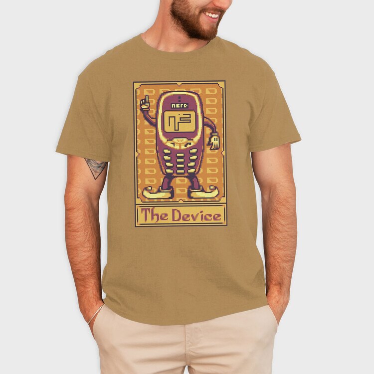 Pixelart Tarot Card the Device, Tricou Barbati (Unisex)