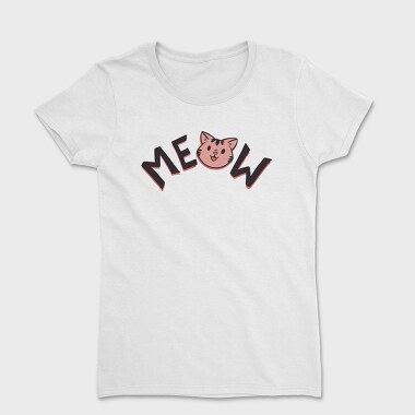 Meow Cute Cat, Tricou Femei