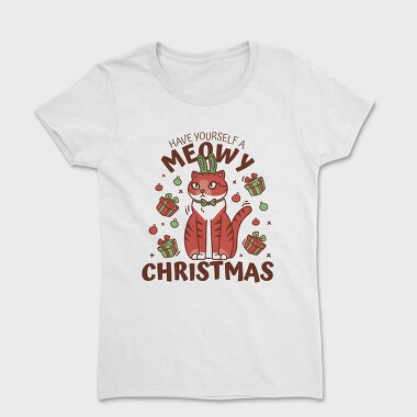 Meowy Christmas, Tricou Femei