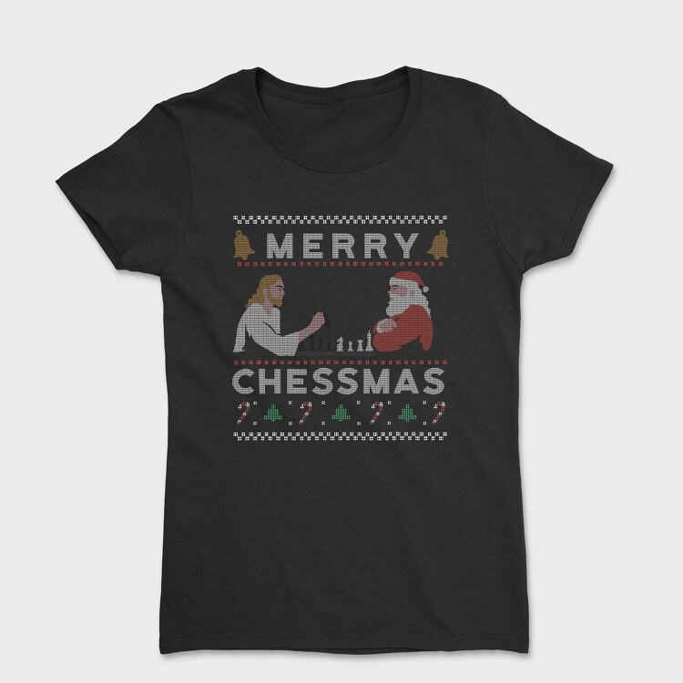 Tricou Femei, Merry Chessmas