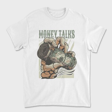 Money Talks Skull, Tricou Barbati (Unisex)