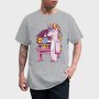 Tired Unicorn With Coffee, Tricou Barbati (Unisex)