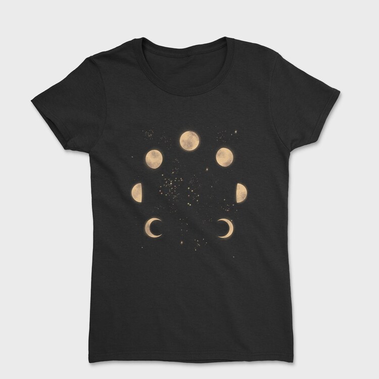 Tricou Femei, Moon Phases in Space