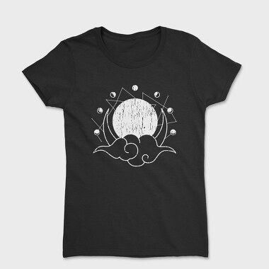 Tricou Femei, Moon Phases Monochrome