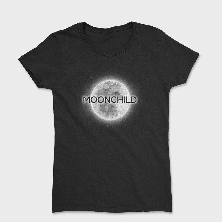 Tricou Femei, Moonchild Monochrme