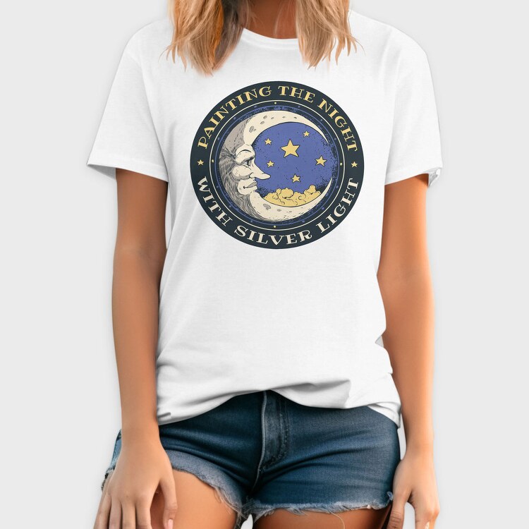 Moon Painting Whimsigoth, Tricou Barbati (Unisex)