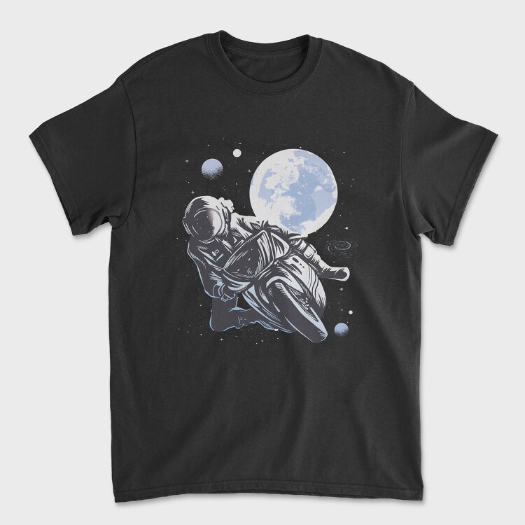 Tricou Barbati (Unisex), Motorbike Astronaut