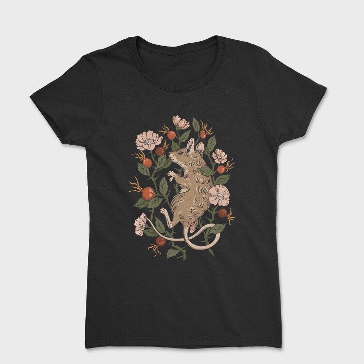 Tricou Femei, Mouse Rosehip