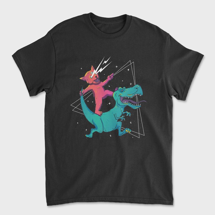 Tricou Barbati (Unisex), Trippy Cat