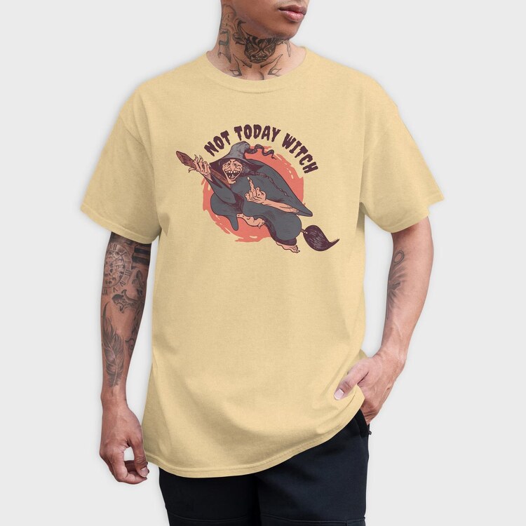 Not Today Witch, Tricou Barbati (Unisex)