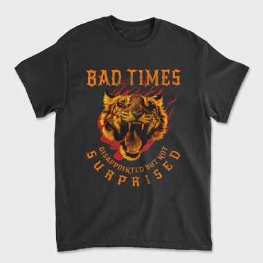 Tricou Barbati (Unisex), Old School Tiger Bad Times