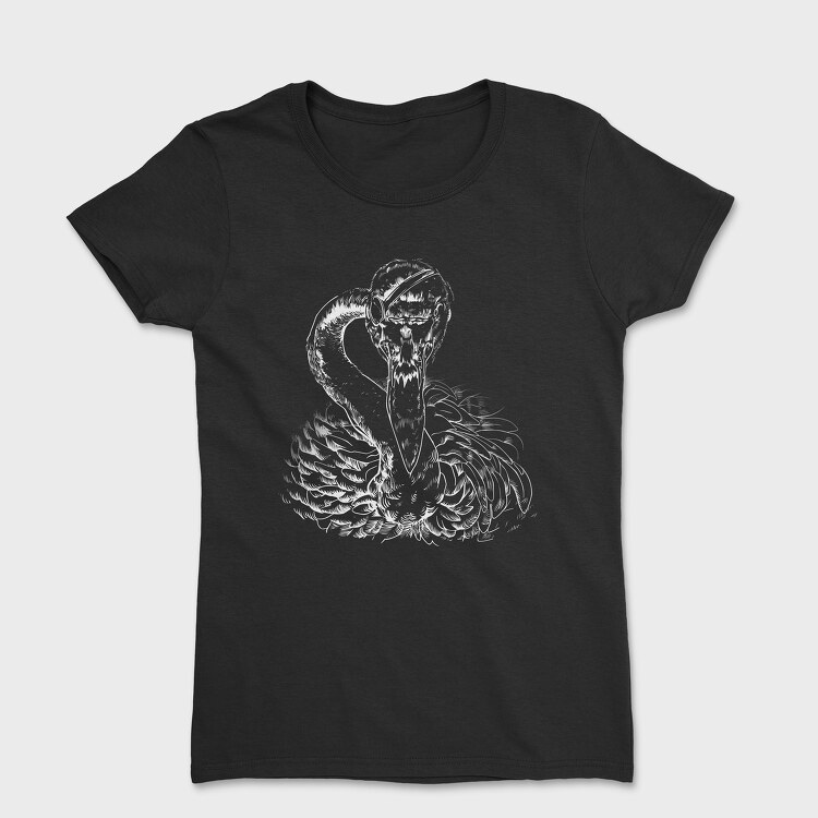 Tricou Femei, Patched Flamingo Portrait