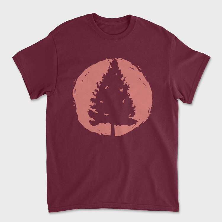 Tricou Barbati (Unisex), Pine Tree Sunset