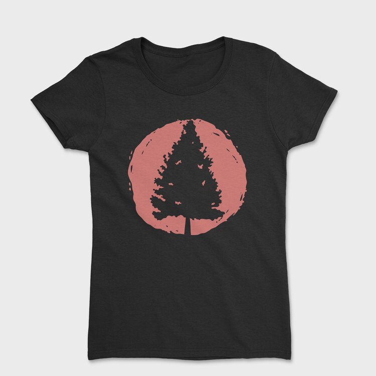 Tricou Femei, Pine Tree Sunset