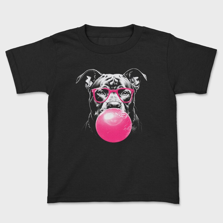 Tricou Copii, Pitbull Bubblegum